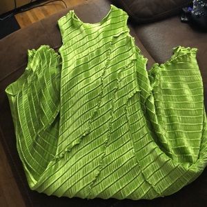 Mashiah bright green maxi dress